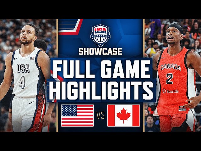 USA vs Canada 2024 Basketball Game Stats: Breakdown of Head-to-Head Results