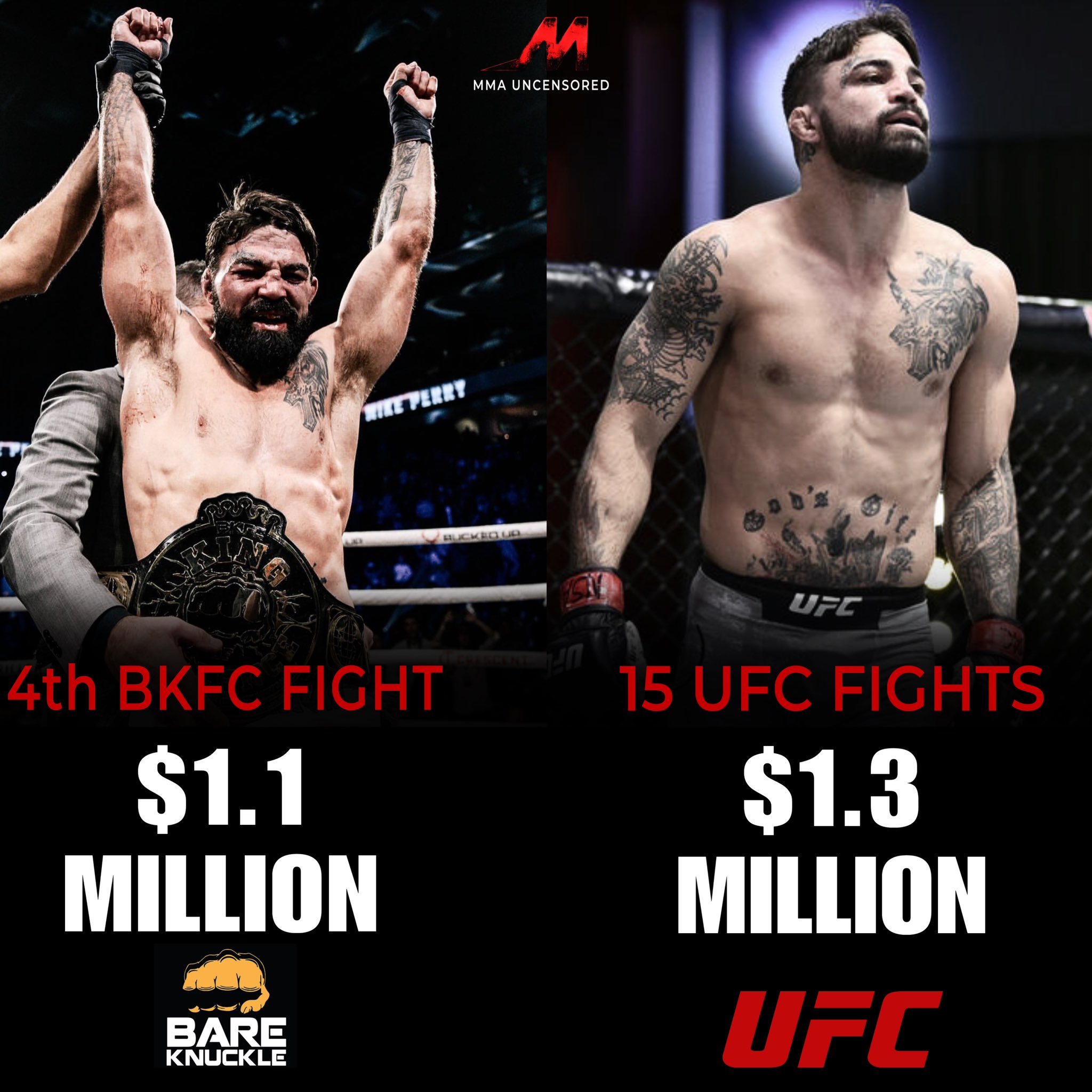 Mike Perry Payout Revealed: How Much Did He Earn at BKFC 56?