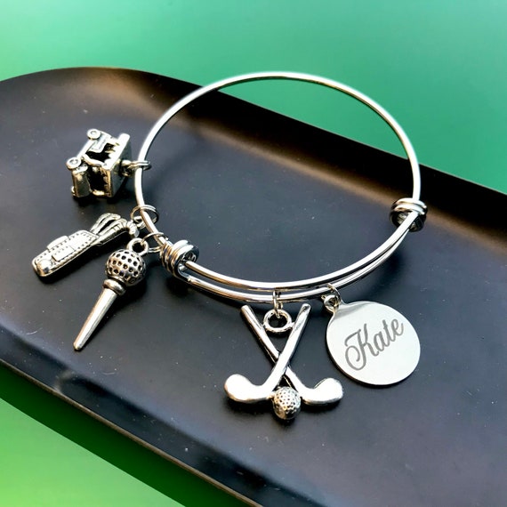 Stylish Golf Charm Bracelet Collection for Women Golfers