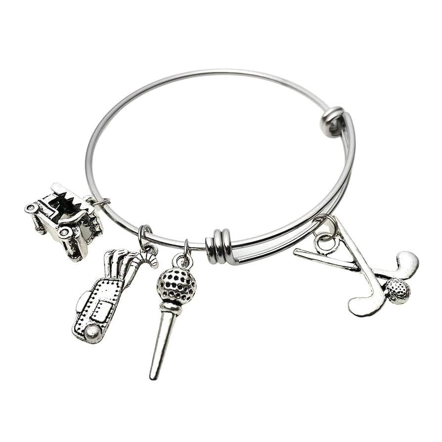 Stylish Golf Charm Bracelet Collection for Women Golfers