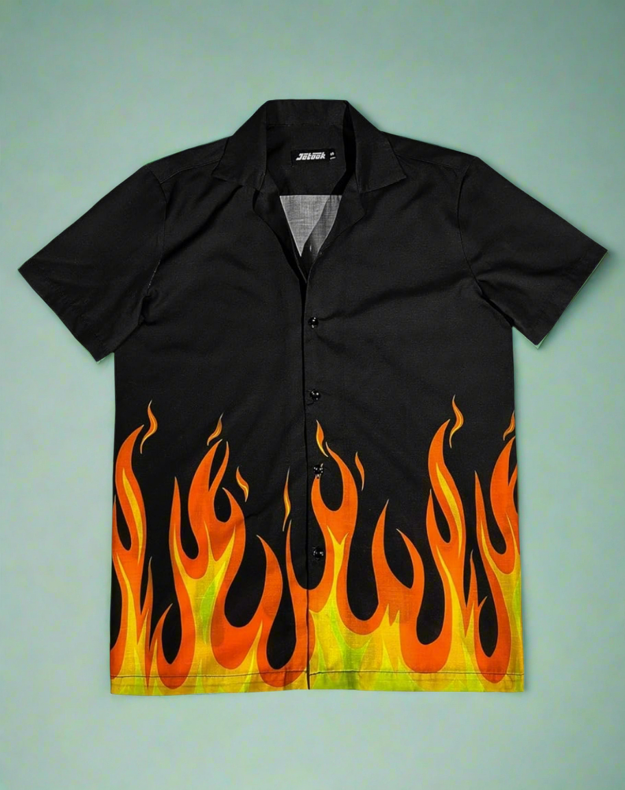 Shop Flame Button Shirts: Trendy and Bold Button-Up Styles