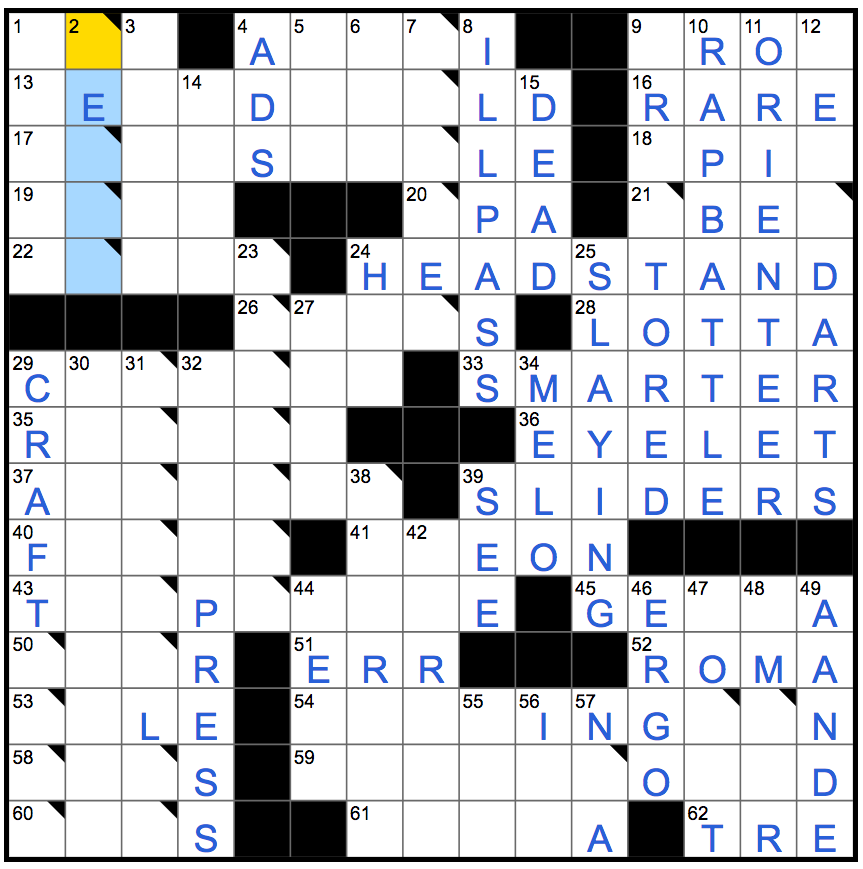 Solving the NYT Crossword: Like Some Eligibility Requirements Made Easy