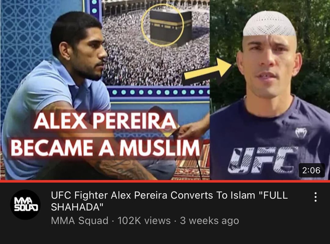 UFC Star Alex Pereira: Inside His Life as a Muslim