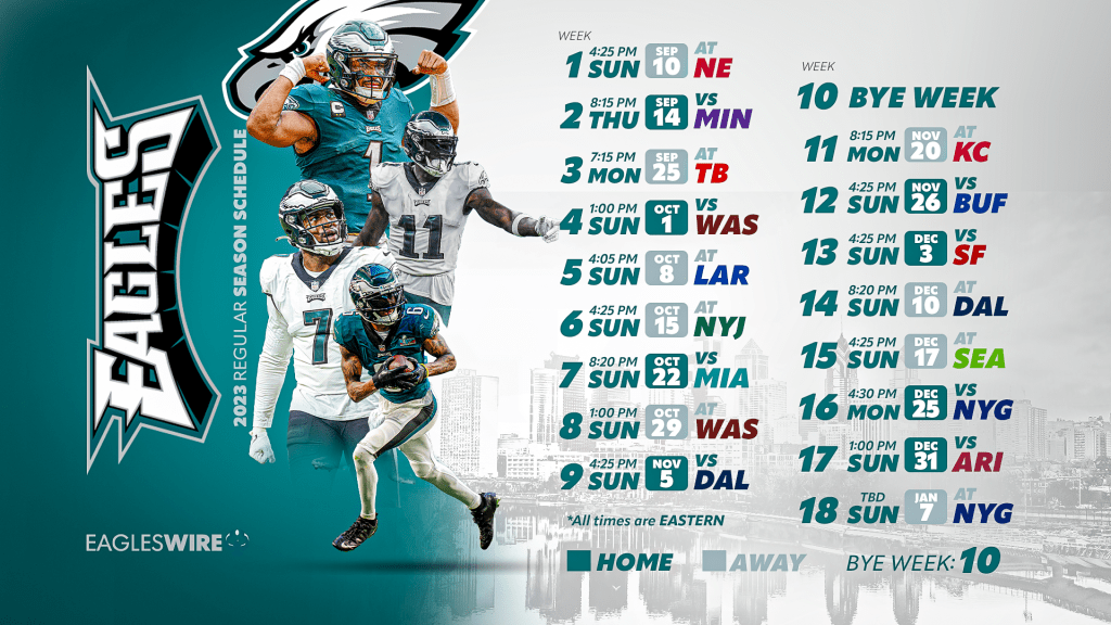 Eagles Schedule 2023: Easy-to-Read List of Every Game!