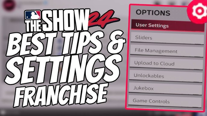 mlb the show 24 controls: basic guide and setting suggestion.