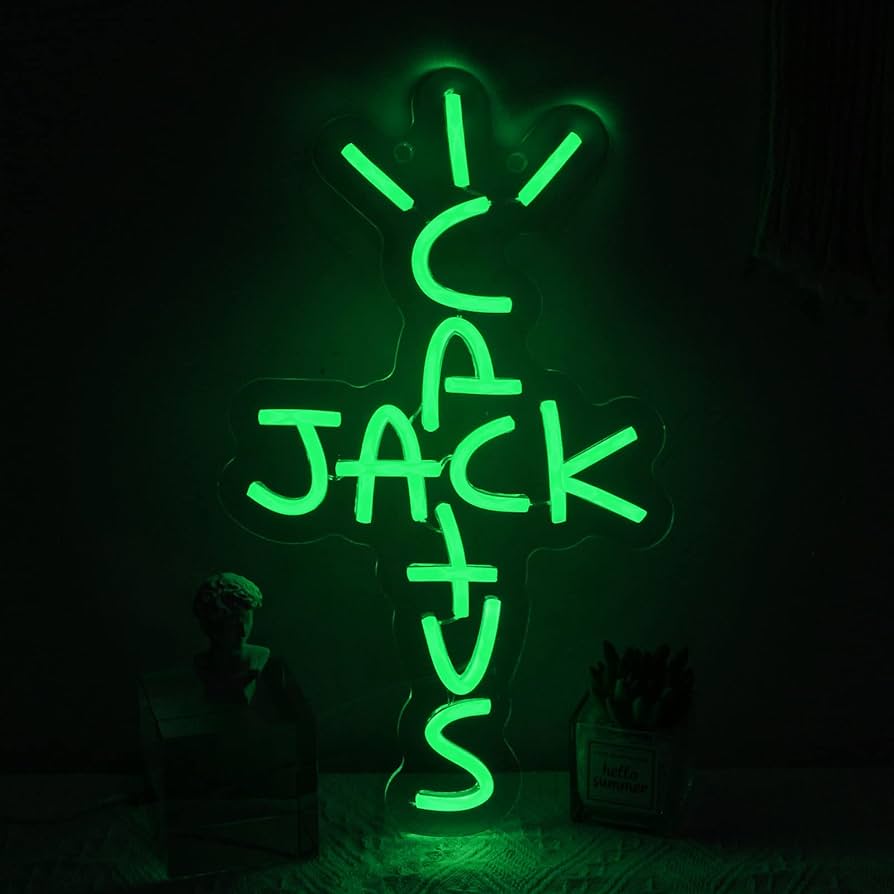 Cactus Jack LED Sign: Light Up Your Space in Style!