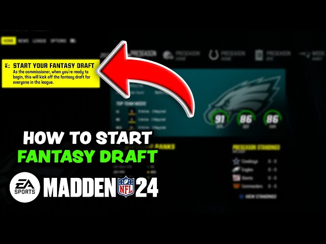 Madden 24: How to Start a Fantasy Draft (Quick & Easy Steps)