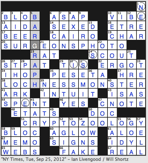 The Stuff of Legends Crossword: Get Unstuck, Get Help.